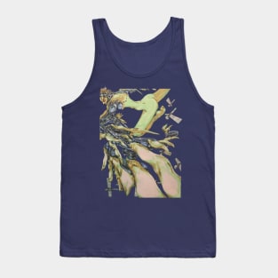 A flying broken android in a pack of drones Tank Top